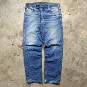 Vintage 90s Faded Blue Denim Carhartt Baggy Skater Jeans Size 36x32